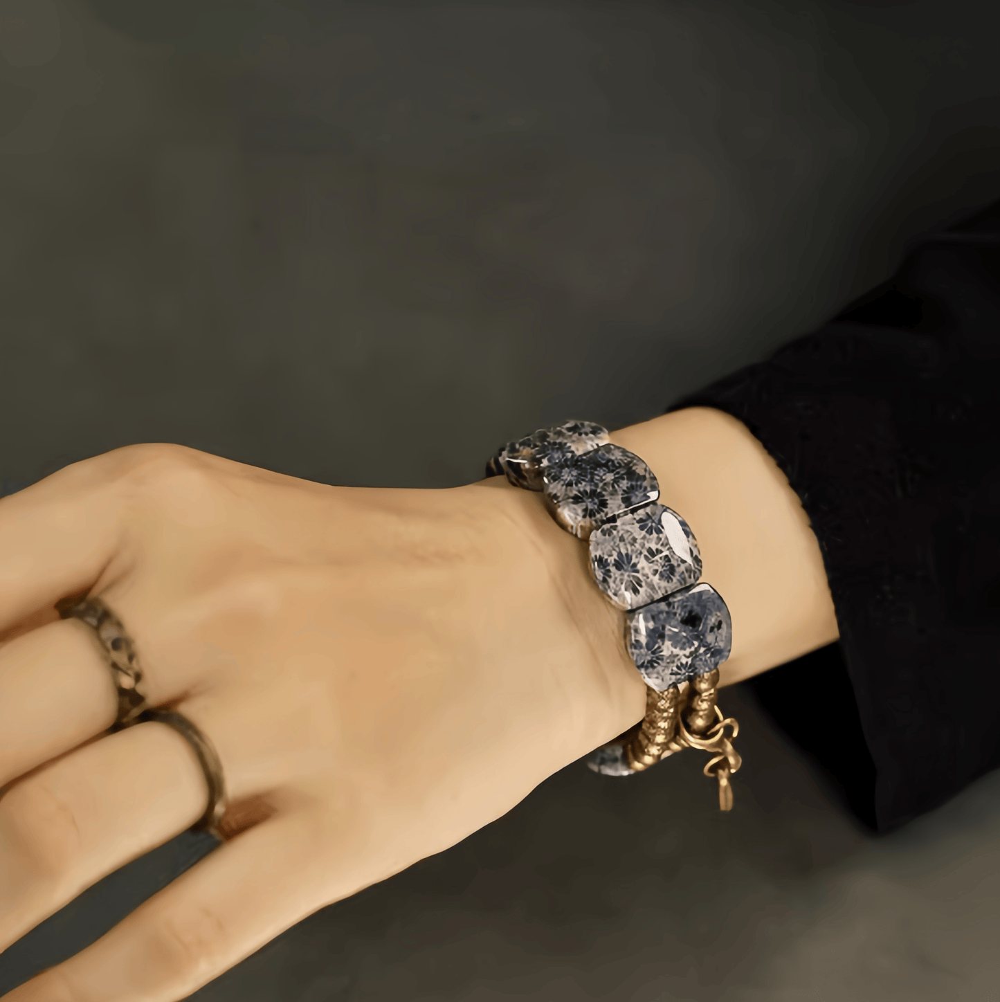Energy Luxury Artisan Coral Bracelet – Double-Layered, Personalized & Natural