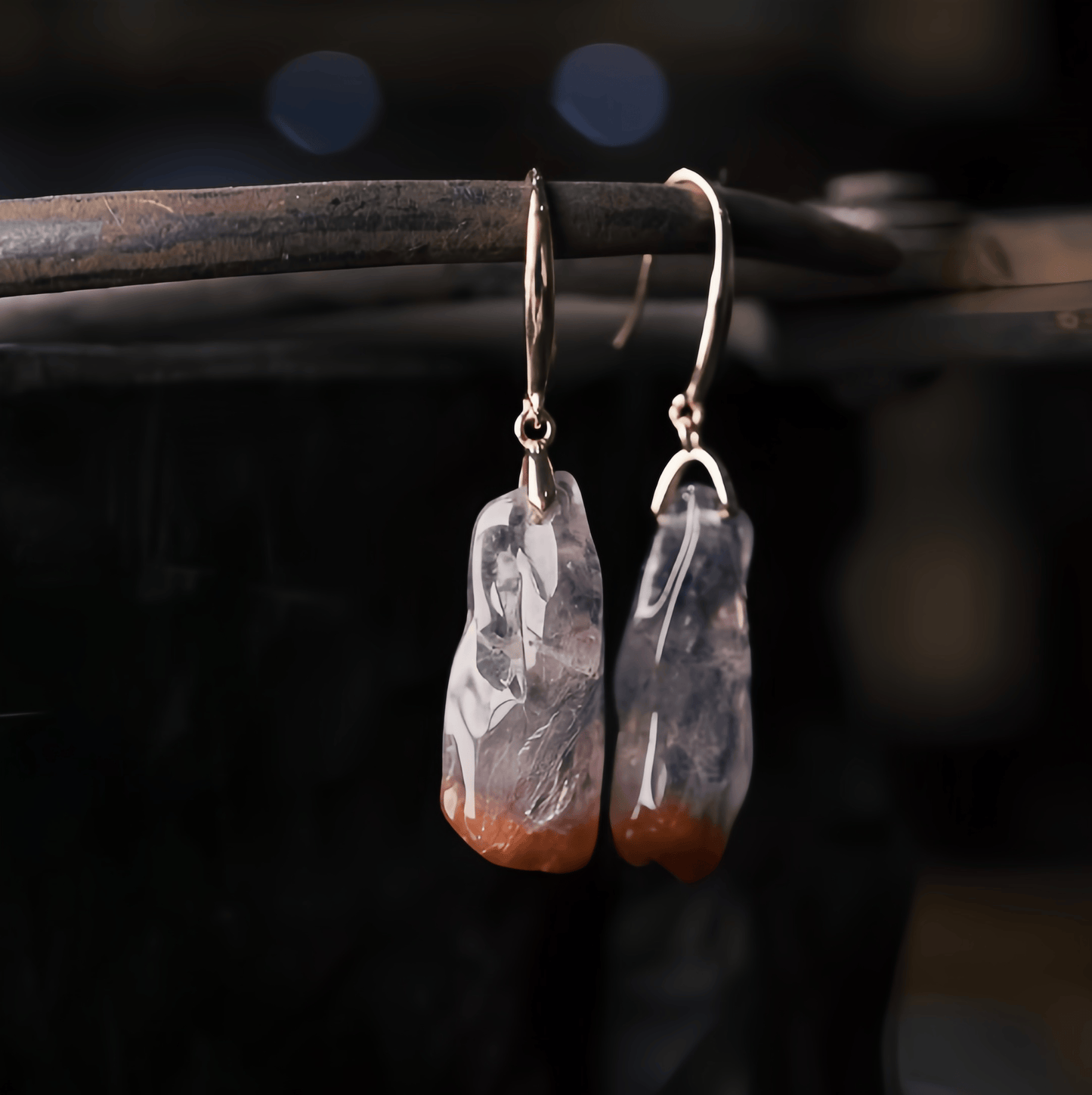 Energy Luxury Artisan Thorned Rose Earrings – Handcrafted & Symbolic Jewelry