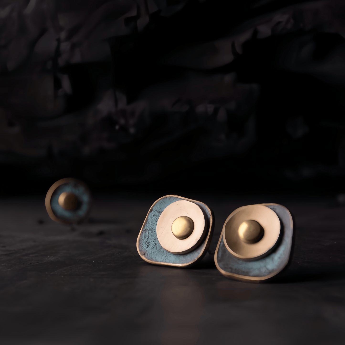 Energy Luxury Artisan Vintage Stud Earrings – Handcrafted & Unique Style