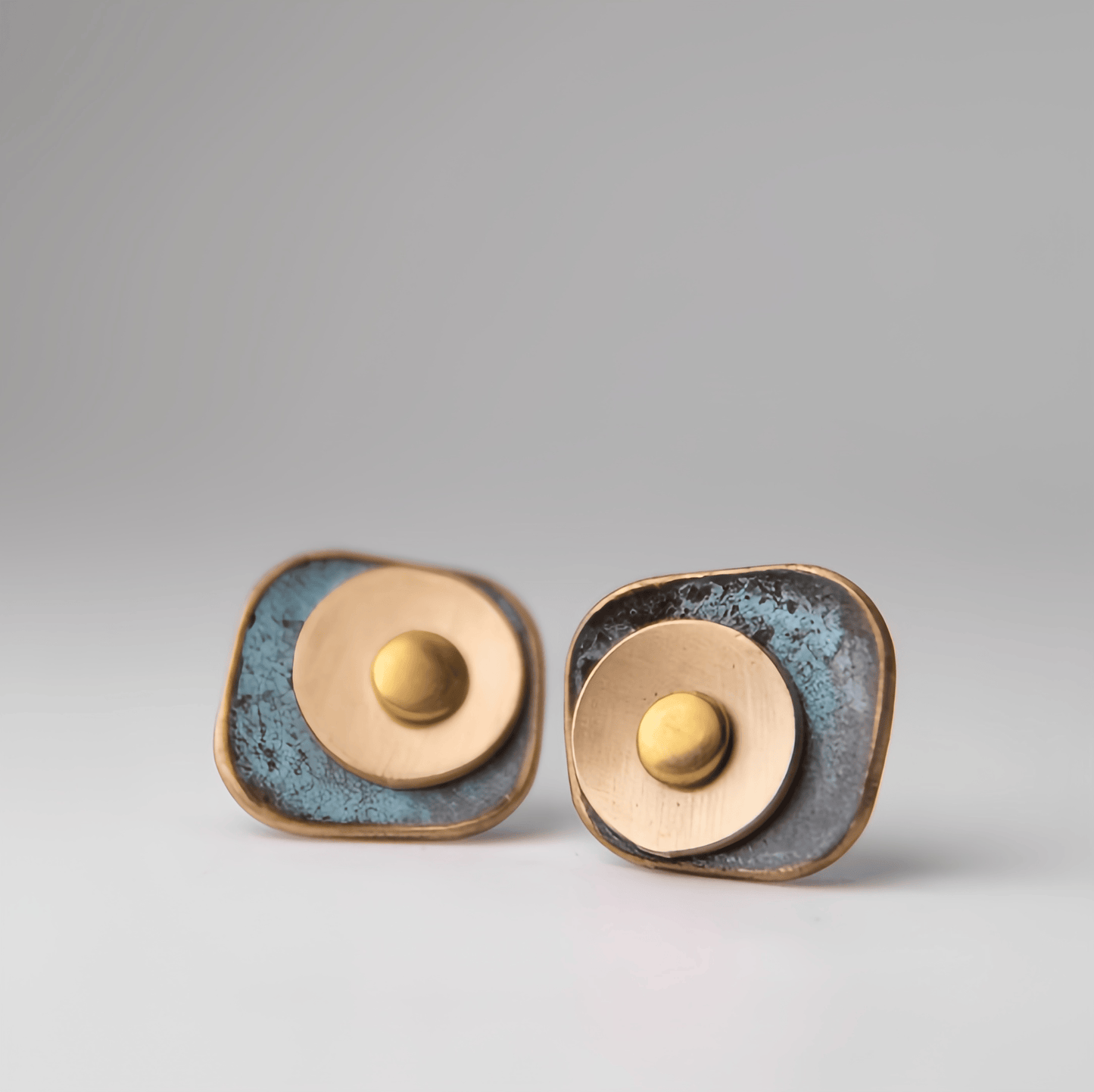 Energy Luxury Artisan Vintage Stud Earrings – Handcrafted & Unique Style