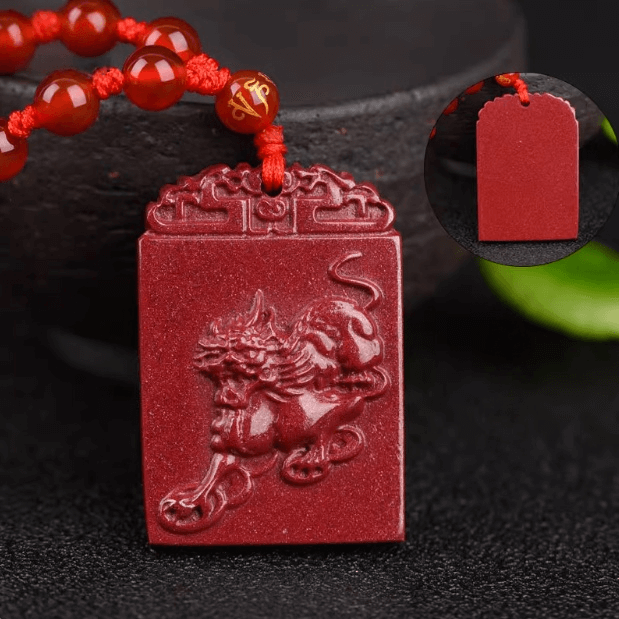 Bazi Custom Cinnabar Energy Pendant – Personalized Destiny Talisman