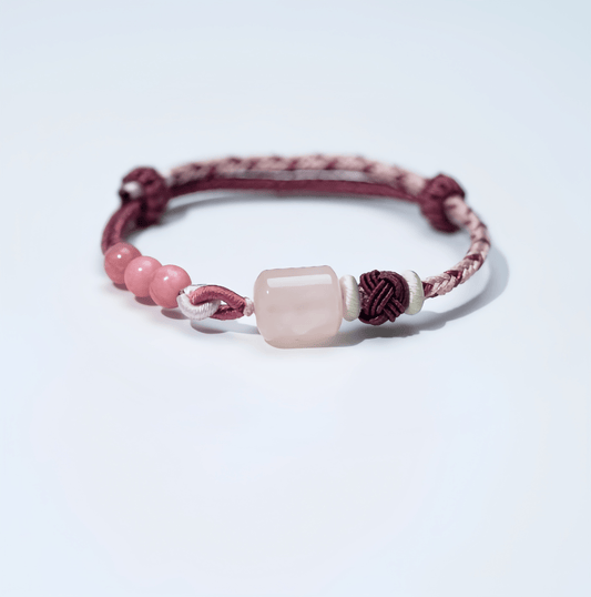 Energy Luxury Crimson Glow – Rhodochrosite Crystal Bracelet