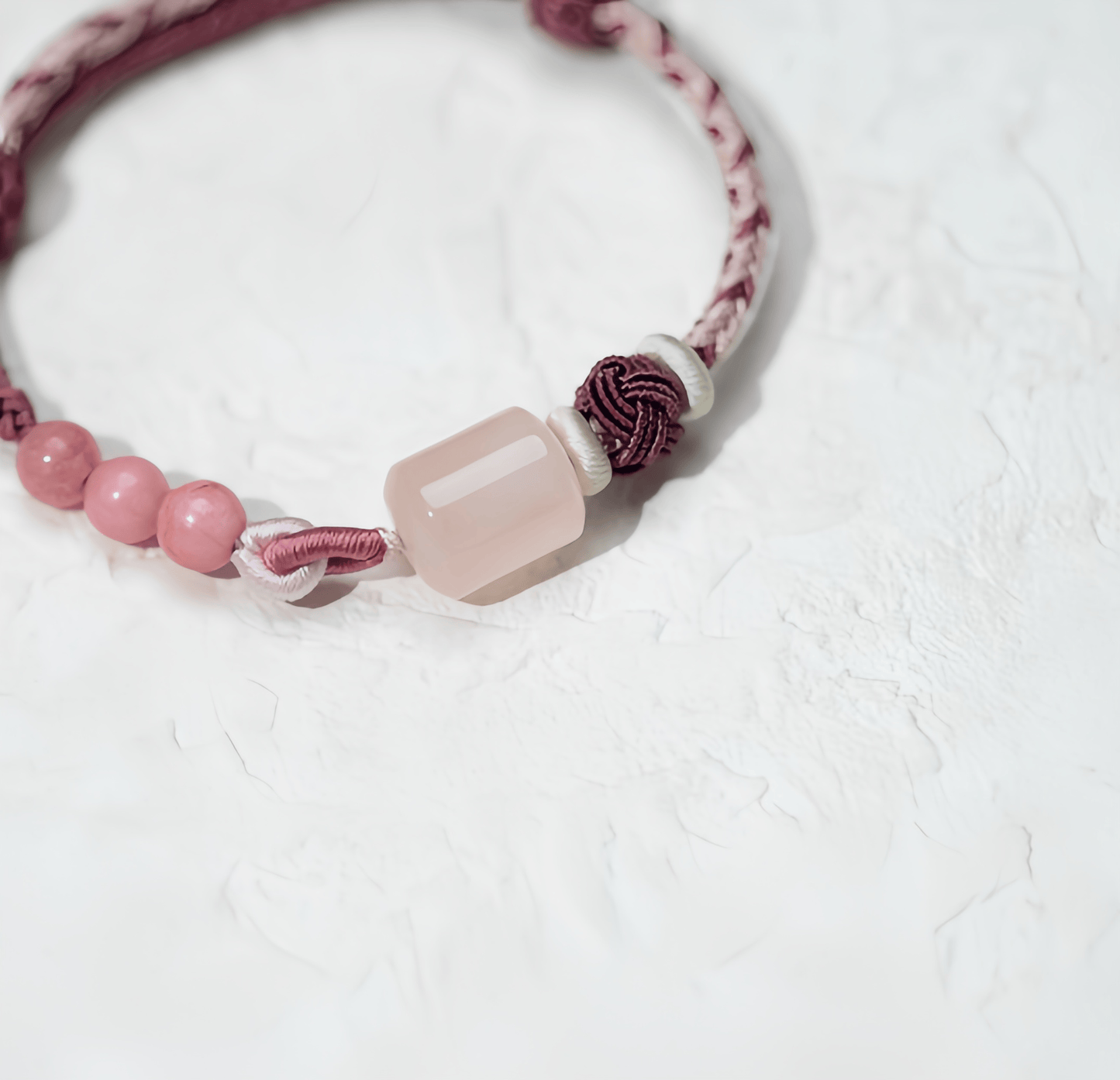 Energy Luxury Crimson Glow – Rhodochrosite Crystal Bracelet