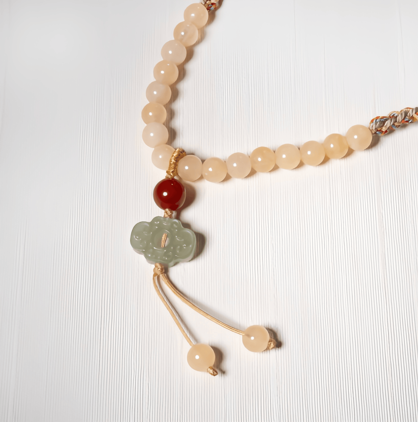 Energy Luxury Golden Jade – Hetian Yellow Jade Pendant Necklace