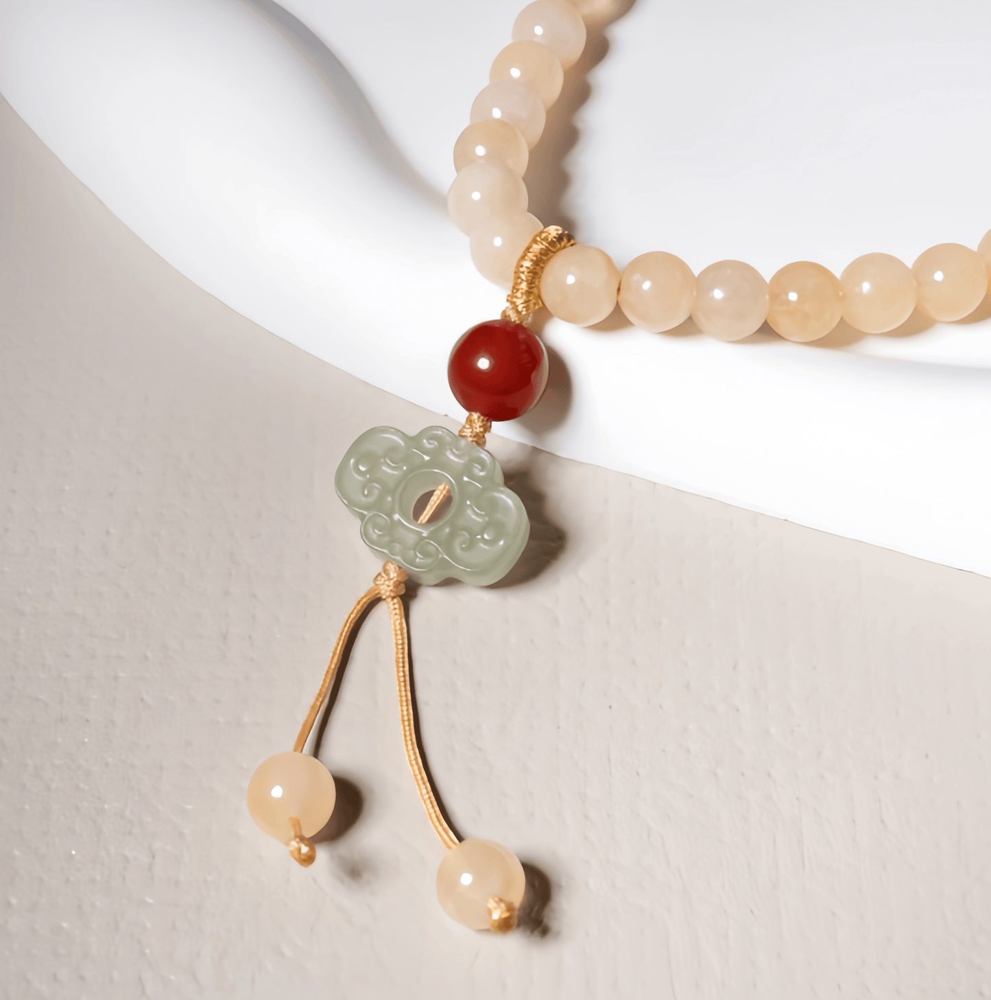Energy Luxury Golden Jade – Hetian Yellow Jade Pendant Necklace