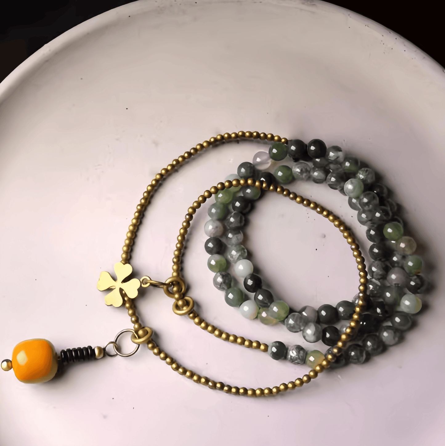 Energy Luxury Handcrafted Agate Bead Bracelet