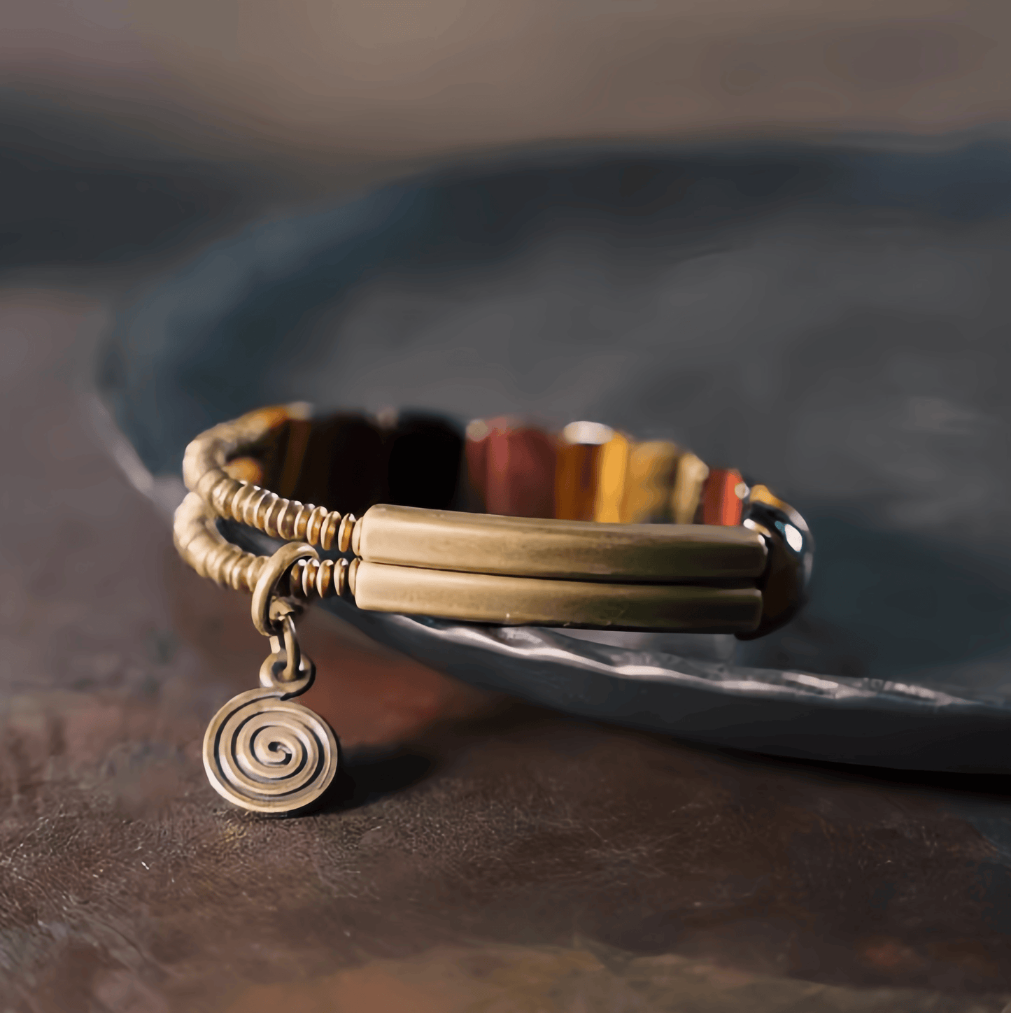Energy Luxury Handcrafted Cat’s Eye Double-Layer Bracelet