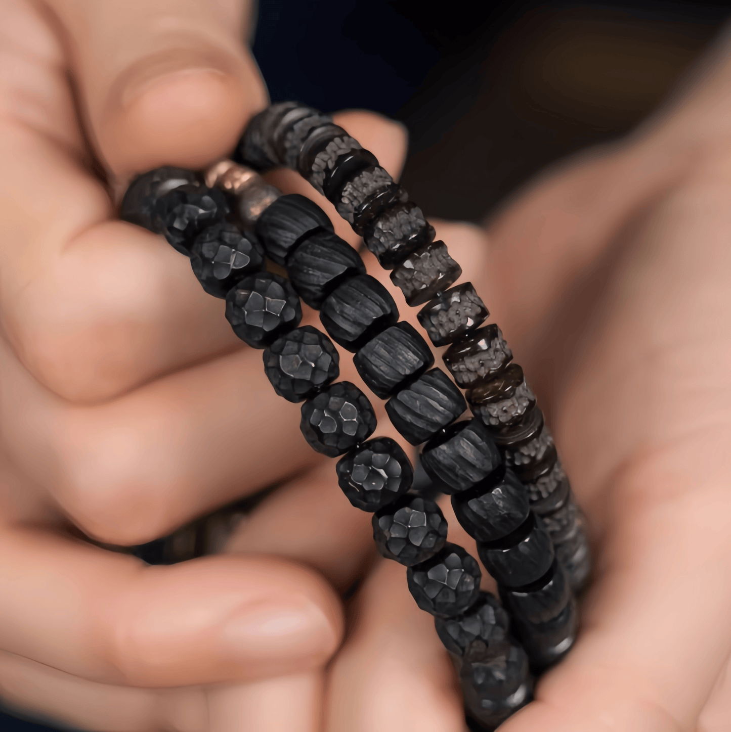 Energy Luxury Handcrafted Coconut Bead Single-Strand Bracelet