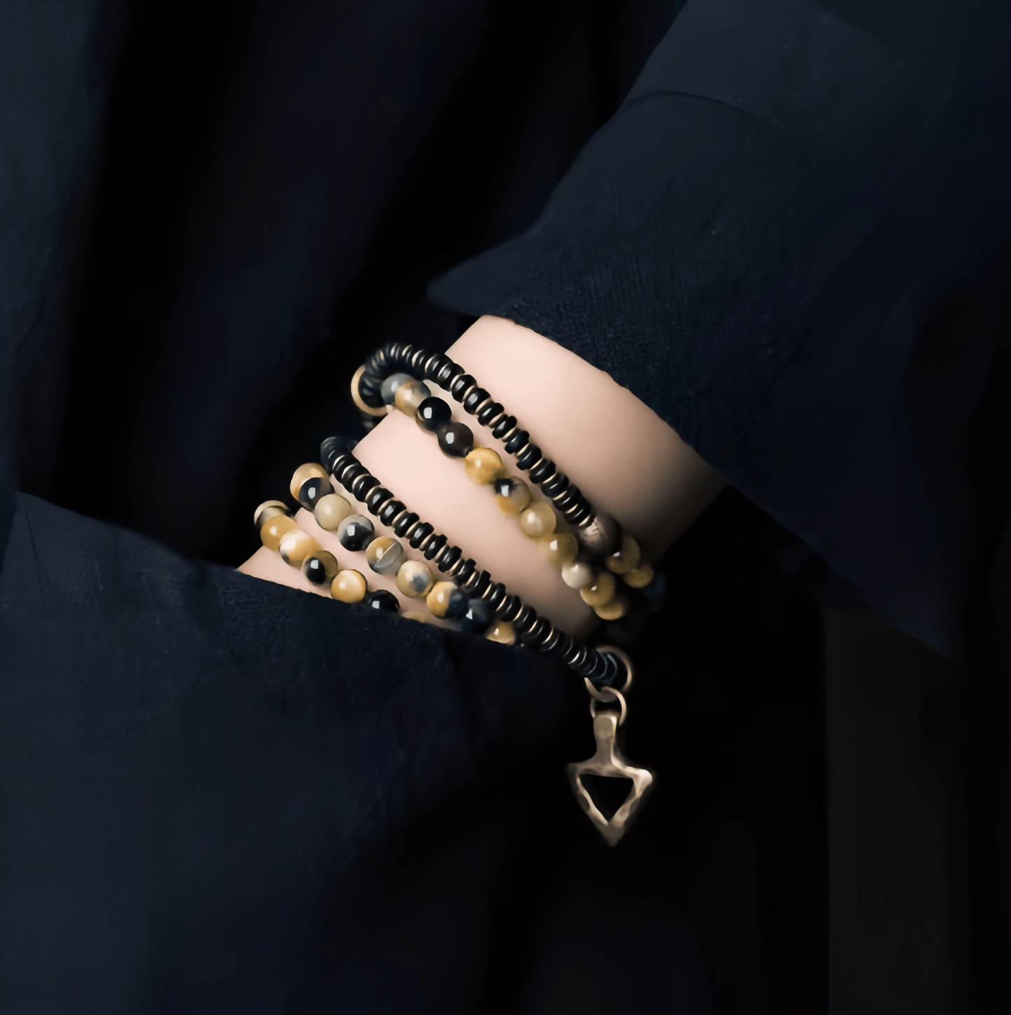 Energy Luxury Handcrafted Multi-Strand Tiger’s Eye Bracelet