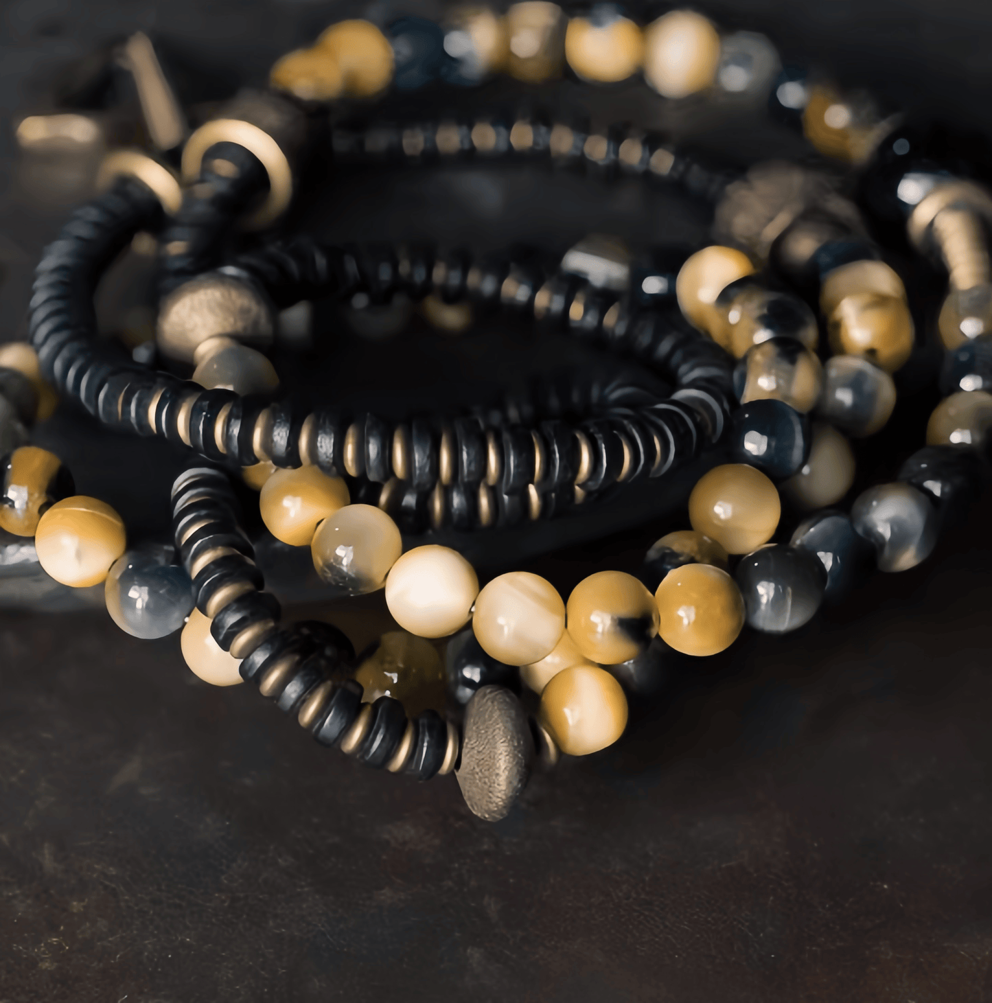 Energy Luxury Handcrafted Multi-Strand Tiger’s Eye Bracelet