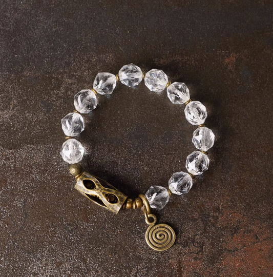 Energy Luxury Handcrafted Original Minimalist White Crystal Bracelet