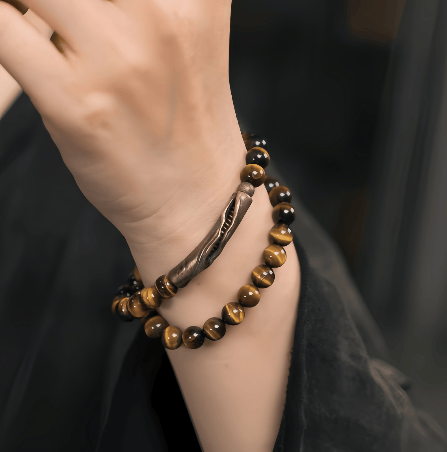 Energy Luxury Handcrafted Original Niche Candy Agate Layered Bracelet