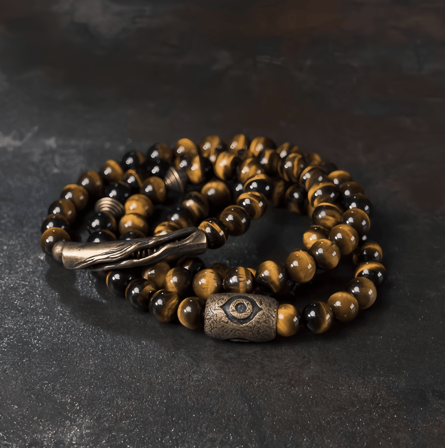 Energy Luxury Handcrafted Original Niche Candy Agate Layered Bracelet