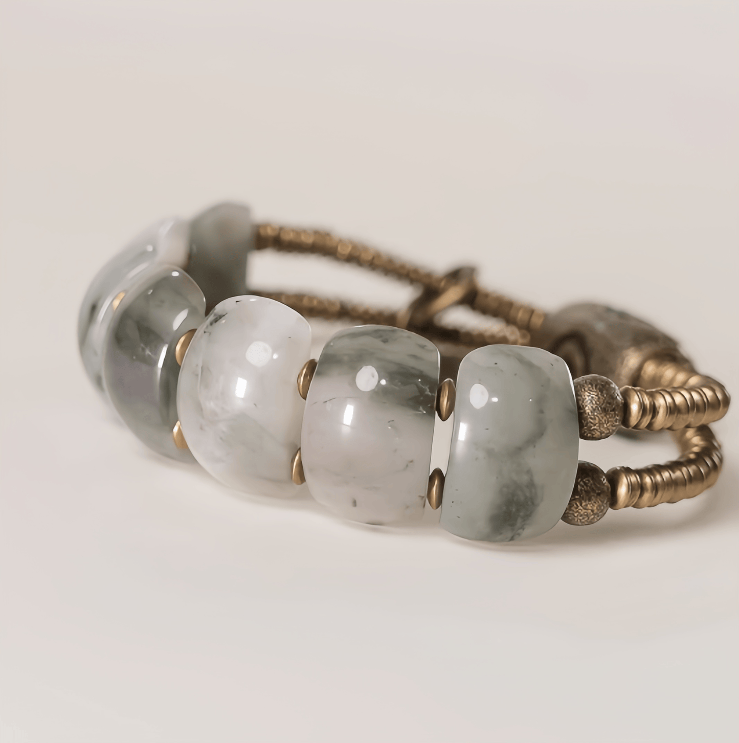 Energy Luxury Handcrafted Original Tianshan Jade Bracelet – Unique & Artisan Design