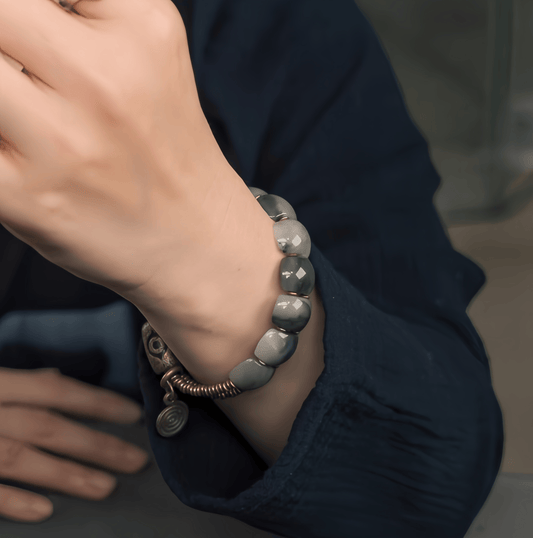 Energy Luxury Handcrafted Original Tianshan Jade Bracelet – Unique & Artisan Design
