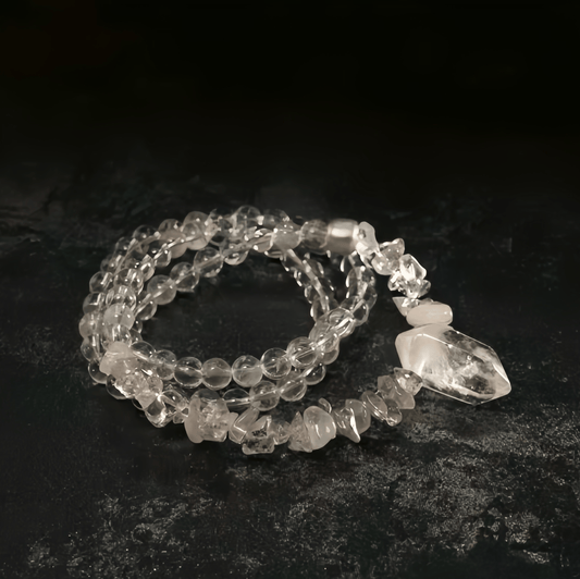 Energy Luxury Handcrafted White Crystal Bracelet