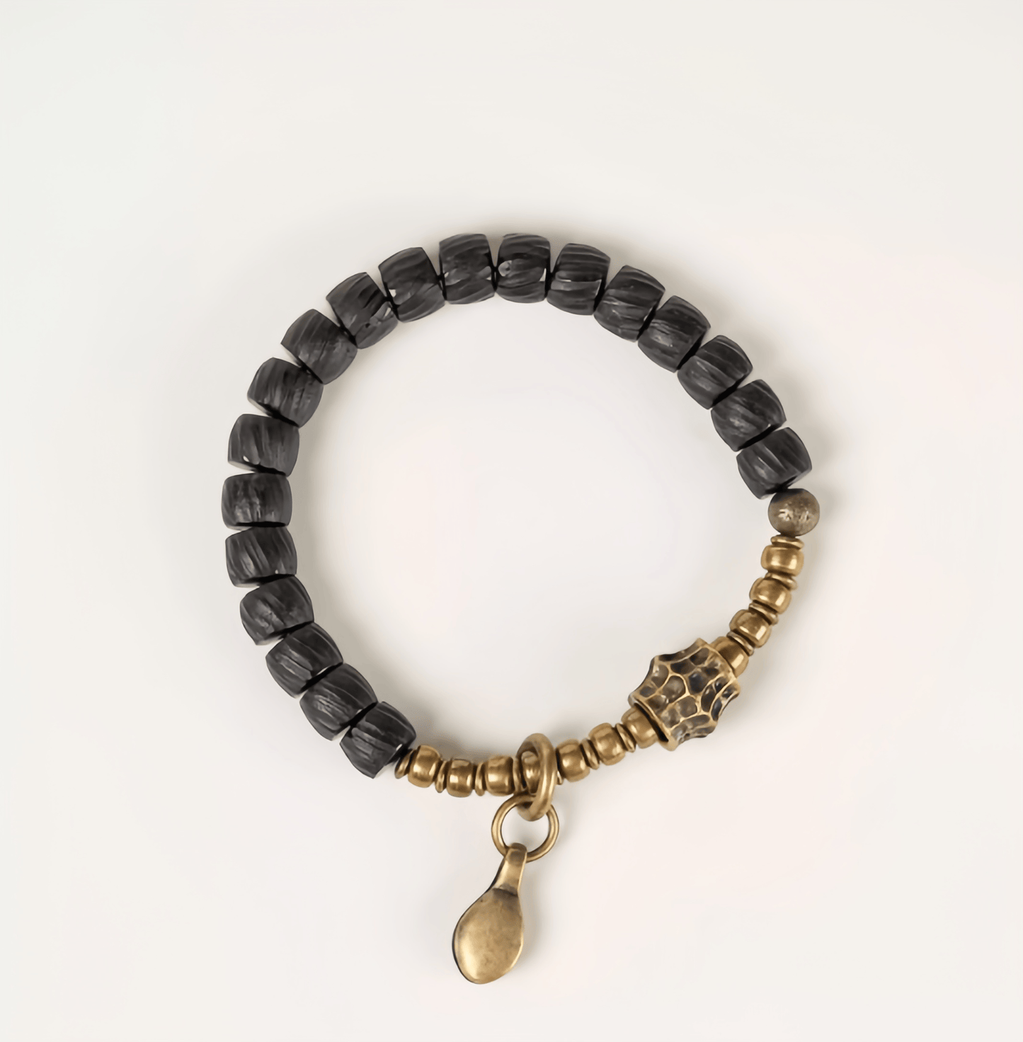 Energy Luxury Handcrafted Coconut Bead Single-Strand Bracelet
