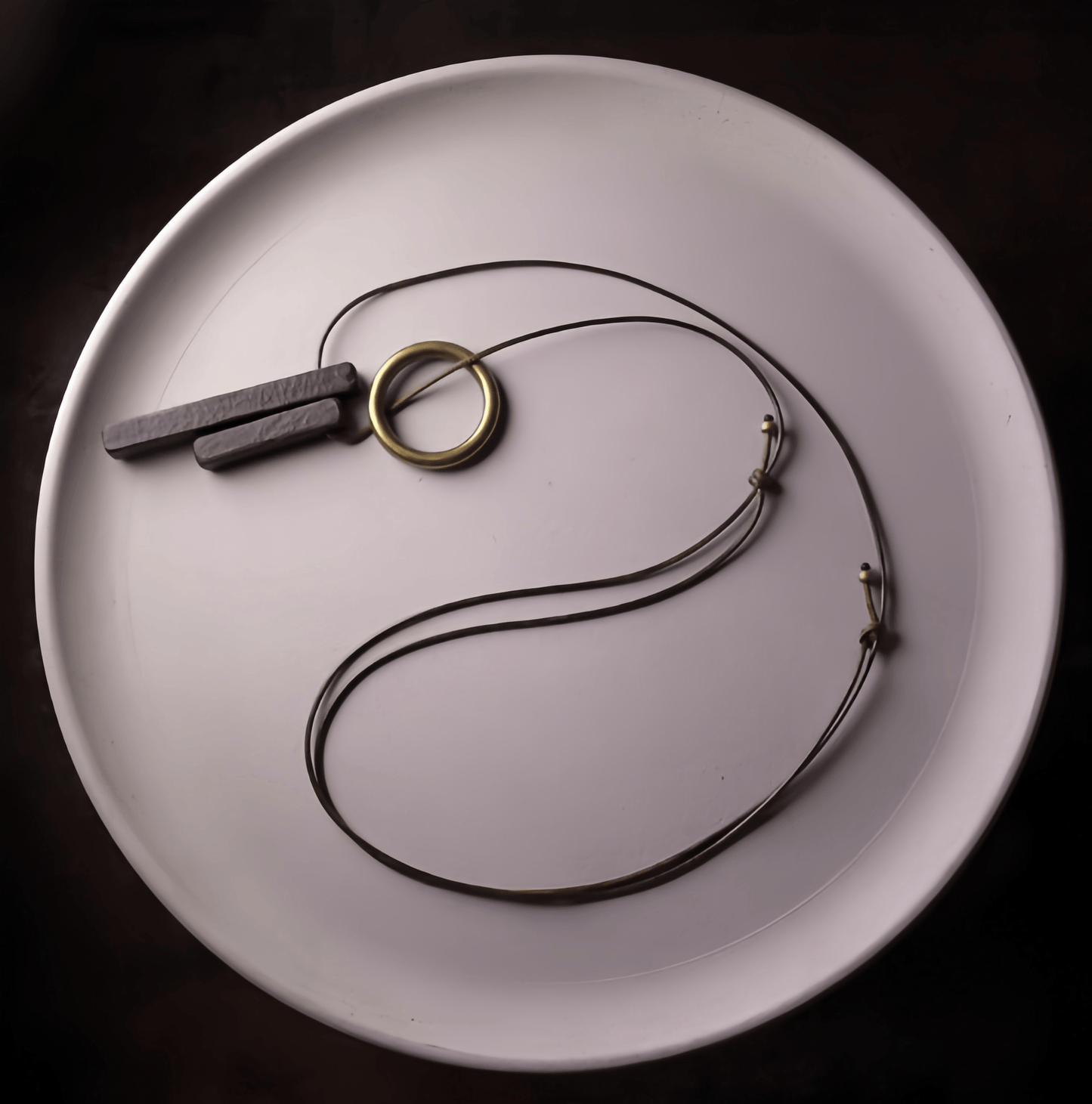 Energy Luxury Handcrafted Ebony Wood Pendant Necklace