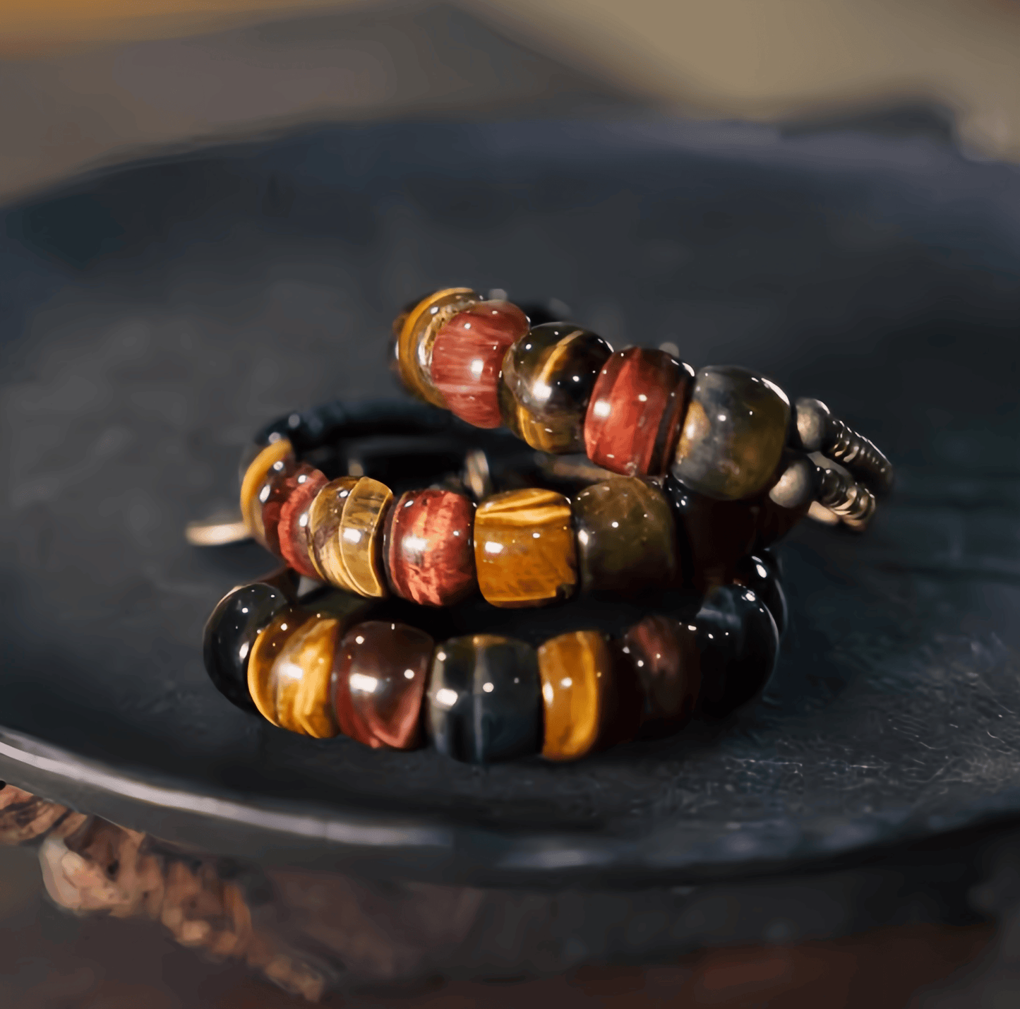 Energy Luxury Handmade Colorful Tiger Eye Stone Bracelet – Unique Men & Women Jewelry
