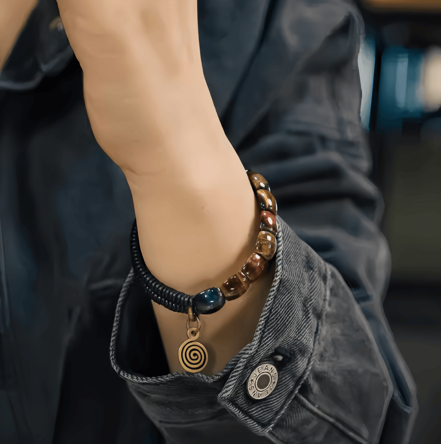 Energy Luxury Handmade Colorful Tiger Eye Stone Bracelet – Unique Men & Women Jewelry