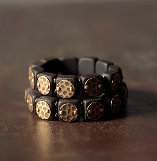 Energy Luxury Handmade Ebony Wood Bracelet – Unique Jewelry for Men & Women