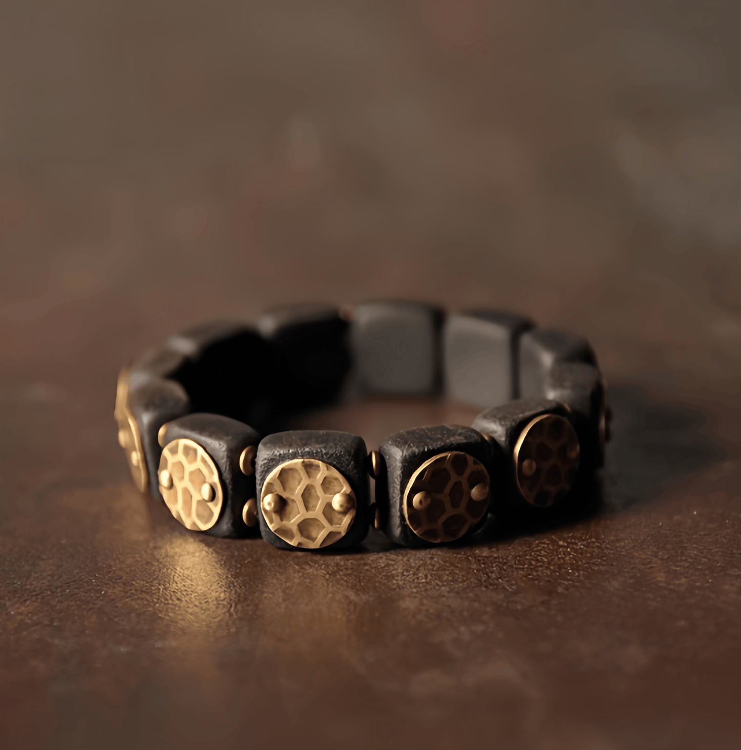 Energy Luxury Handmade Ebony Wood Bracelet – Unique Jewelry for Men & Women
