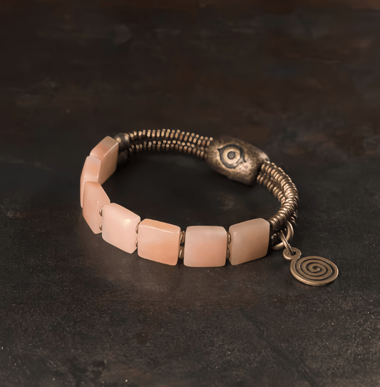 Energy Luxury Handmade Orange Aventurine Bracelet – Vintage Unique Jewelry for Men & Women