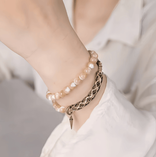 Energy Luxury Handmade Unique Shell Bead Double-Strand Bracelet