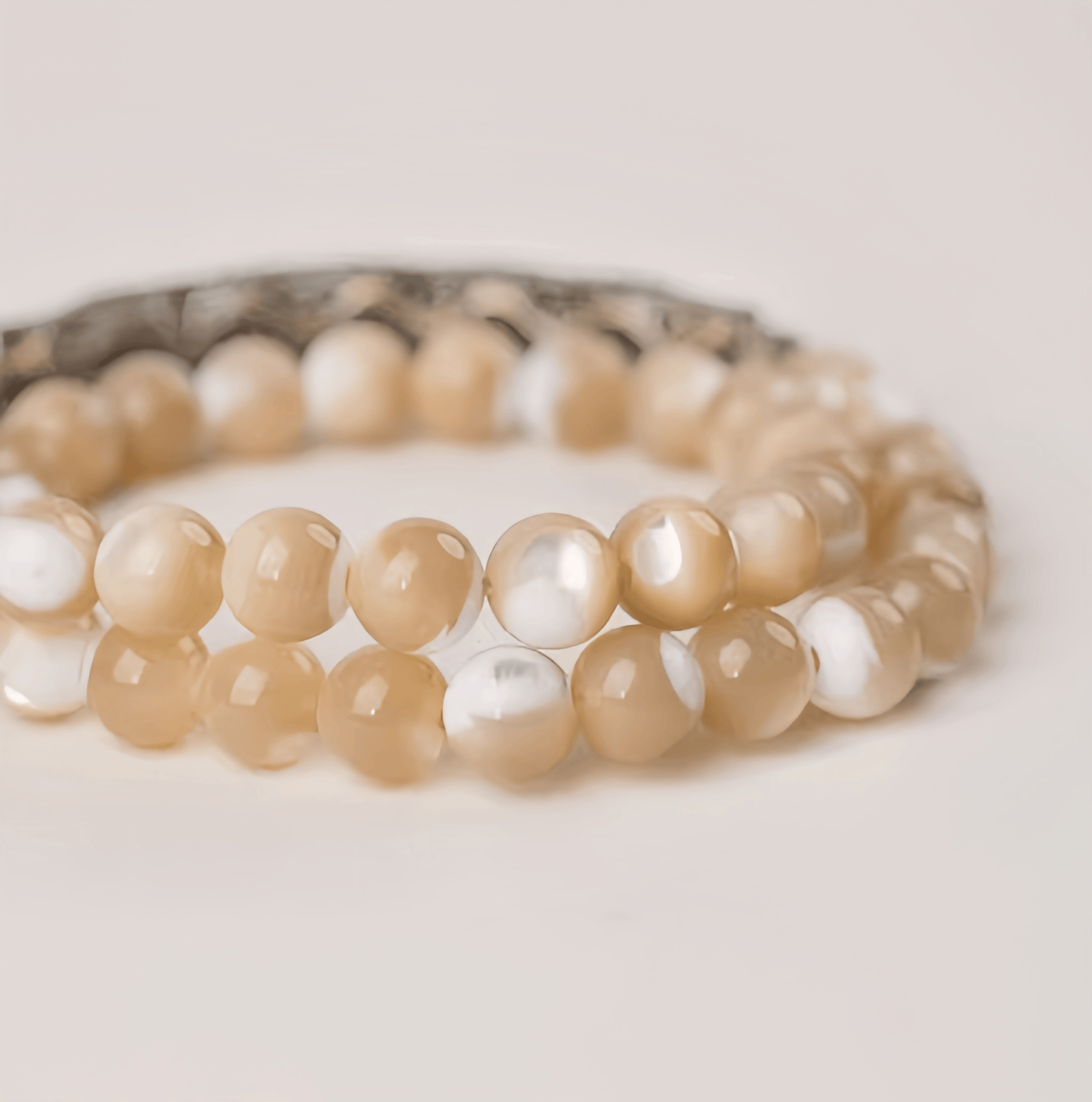 Energy Luxury Handmade Unique Shell Bead Double-Strand Bracelet