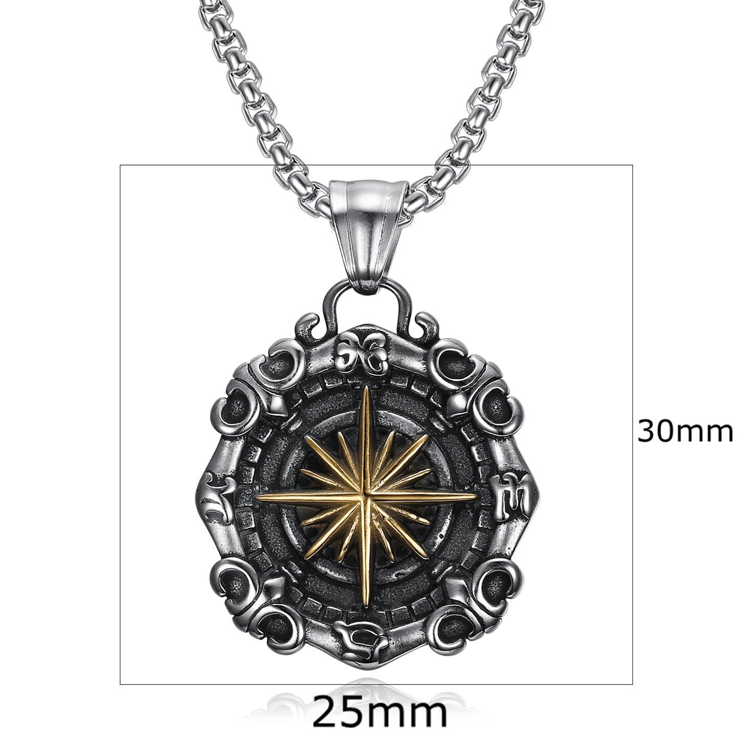 Heaven-Earth Directional Compass Pendant