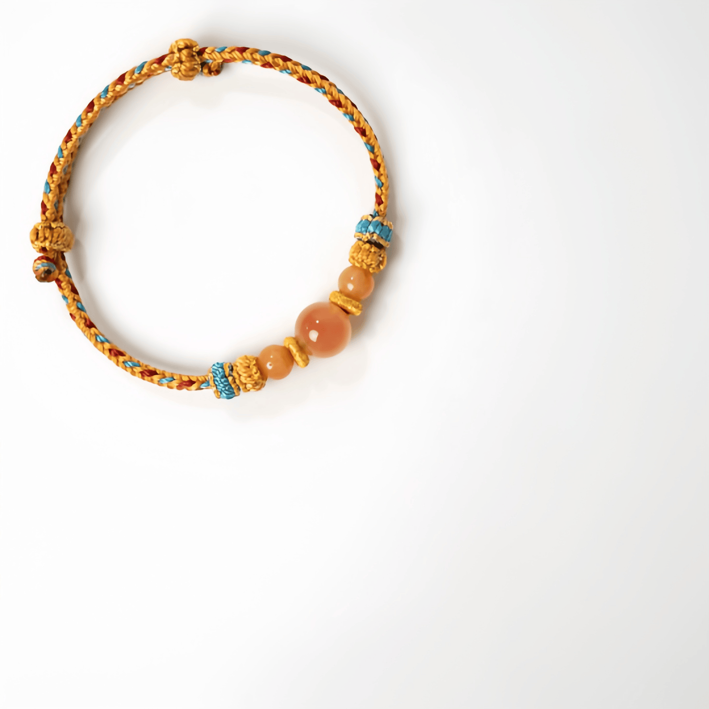 Energy Luxury Orange sugar-shaped agate bracelet