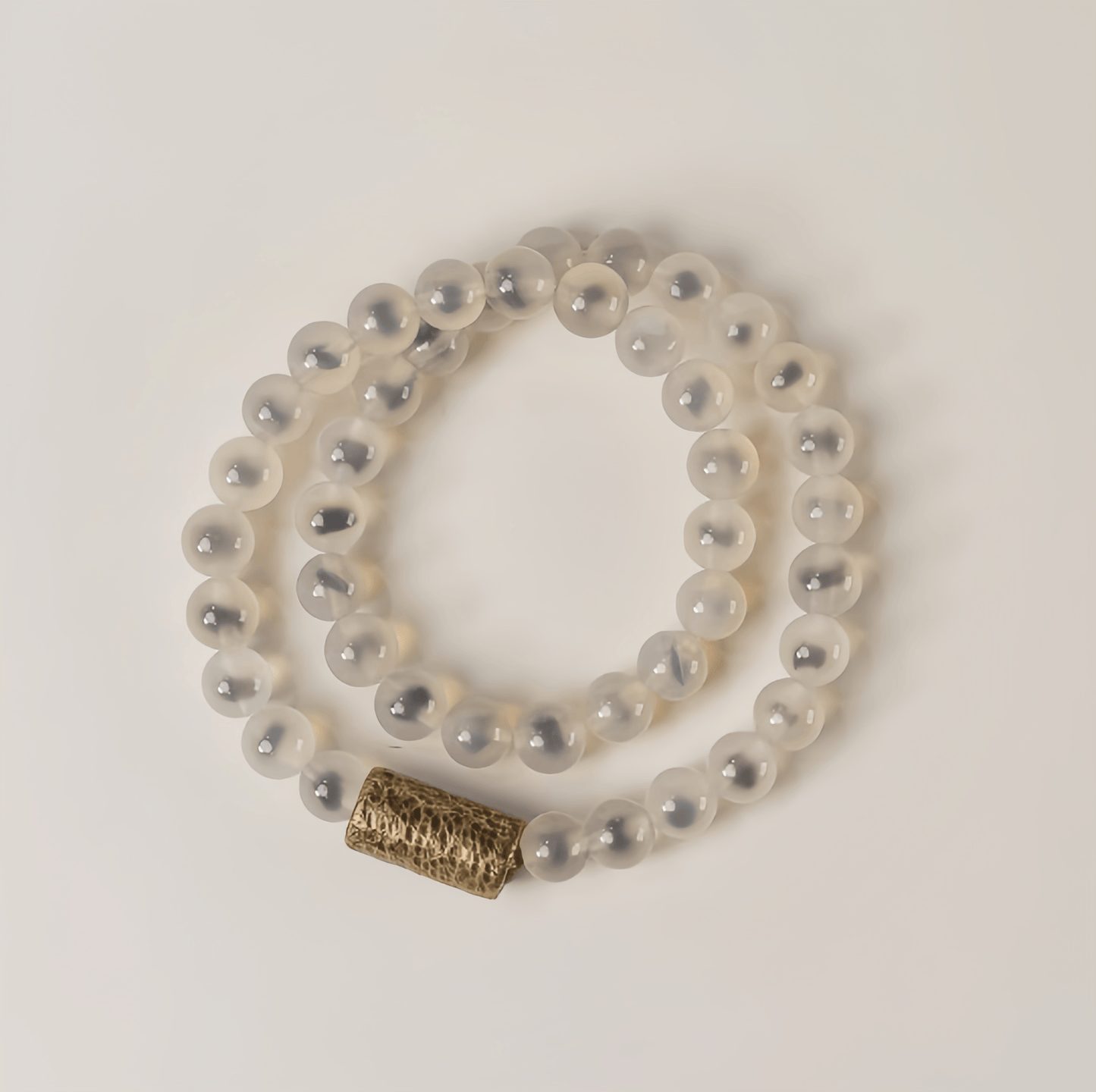 Energy Luxury Original Design Double-Strand Candy Agate Bracelet