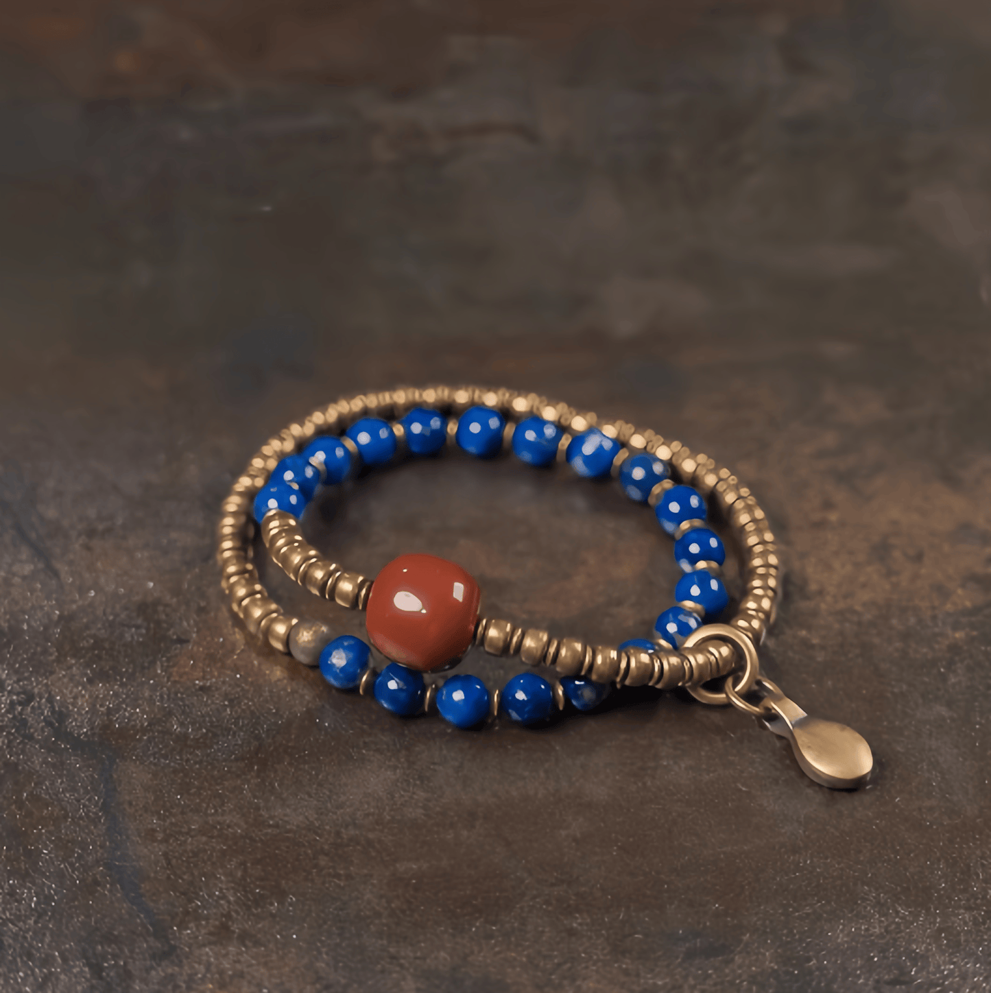 Energy Luxury Original Design Lapis Lazuli Bead Bracelet