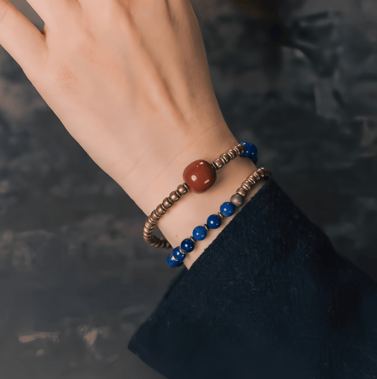 Energy Luxury Original Design Lapis Lazuli Bead Bracelet