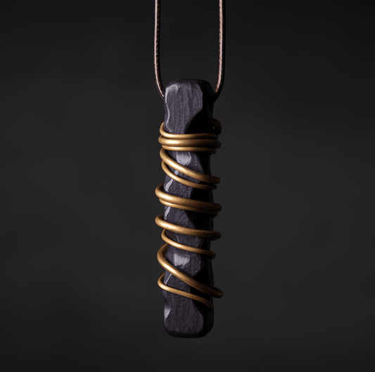 Energy Luxury Original Handmade Tribal Ebony Pendant