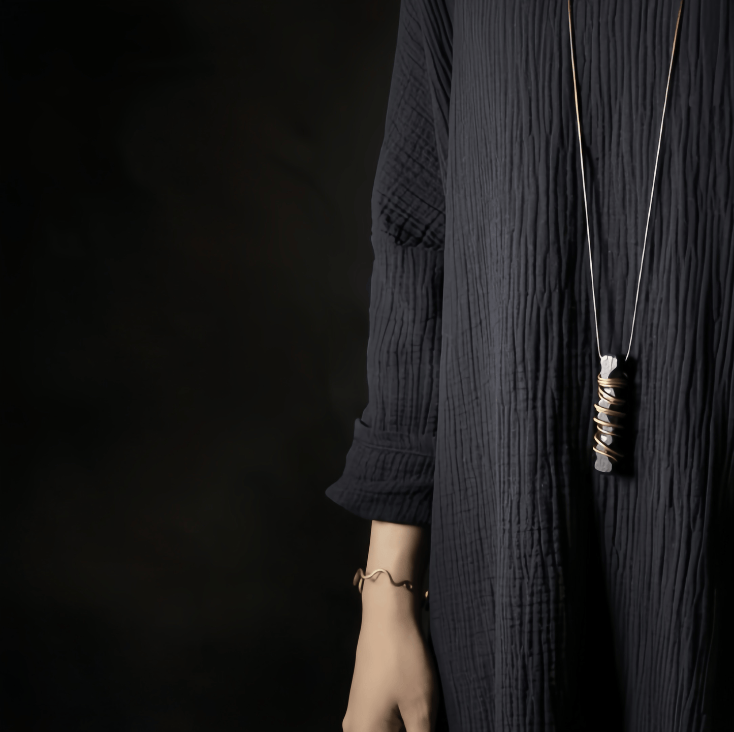 Energy Luxury Original Handmade Tribal Ebony Pendant