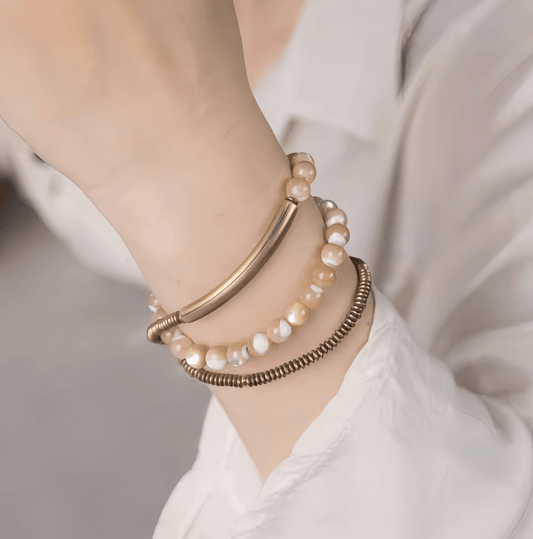 Energy Luxury Original Minimalist Shell Bead Bracelet