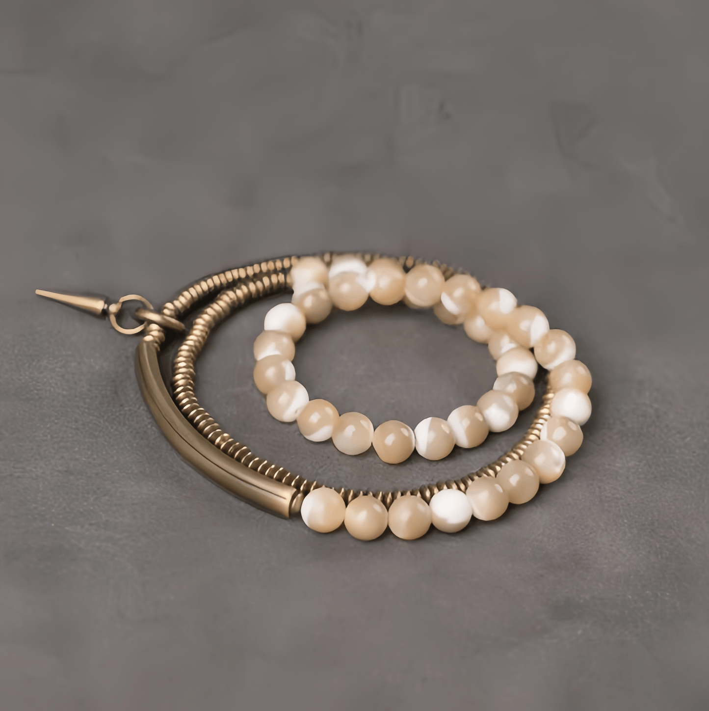 Energy Luxury Original Minimalist Shell Bead Bracelet