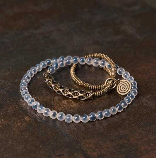 Energy Luxury Original Niche Candy Agate Layered Bracelet