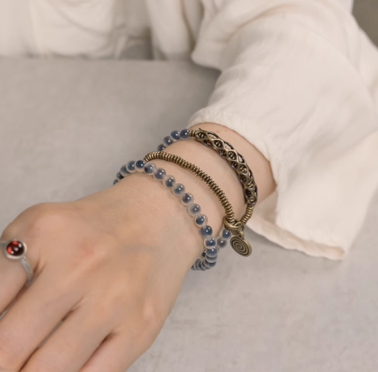 Energy Luxury Original Niche Candy Agate Layered Bracelet