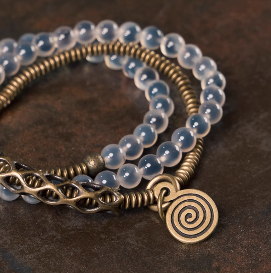 Energy Luxury Original Niche Candy Agate Layered Bracelet
