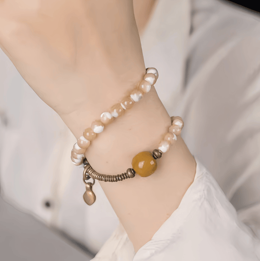 Energy Luxury Original Retro Shell Bead Wrap Bracelet