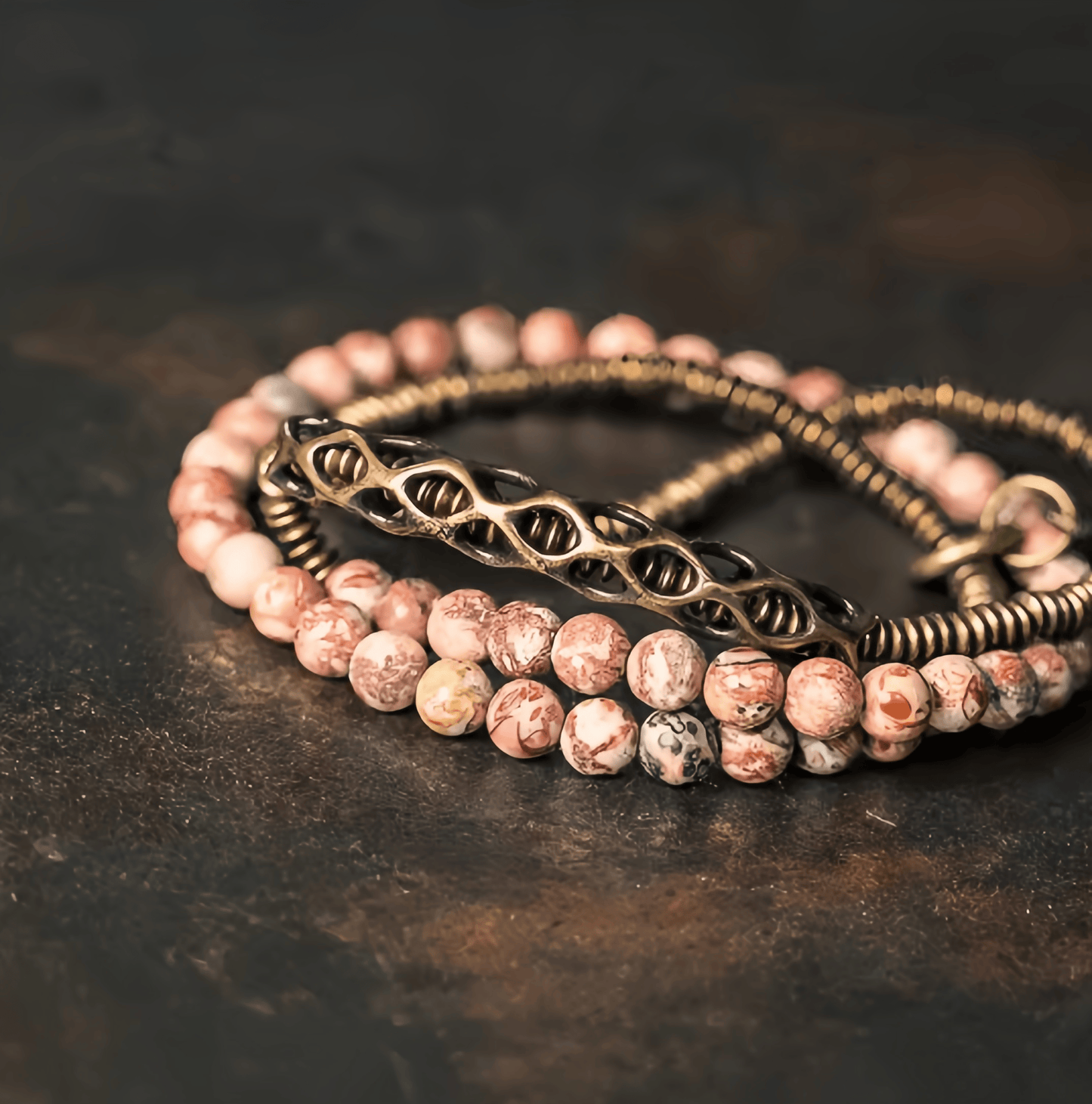 Energy Luxury Original Retro Strawberry Red Agate Bracelet