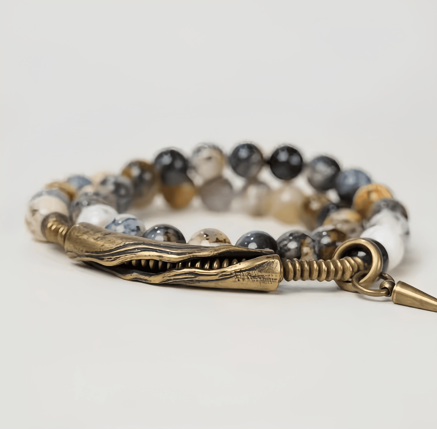 Energy Luxury Original Design Black Opal Agate Bracelet