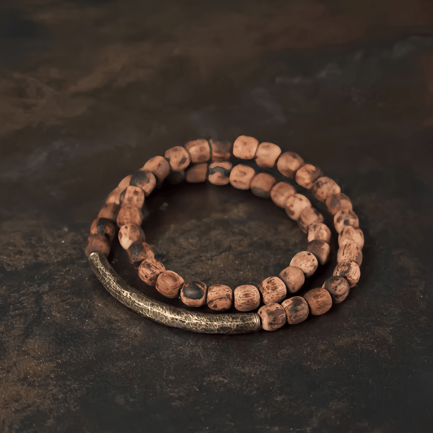 Energy Luxury Original Handmade Vintage Agarwood Bracelet – Retro Wooden Artisan Wrist Jewelry
