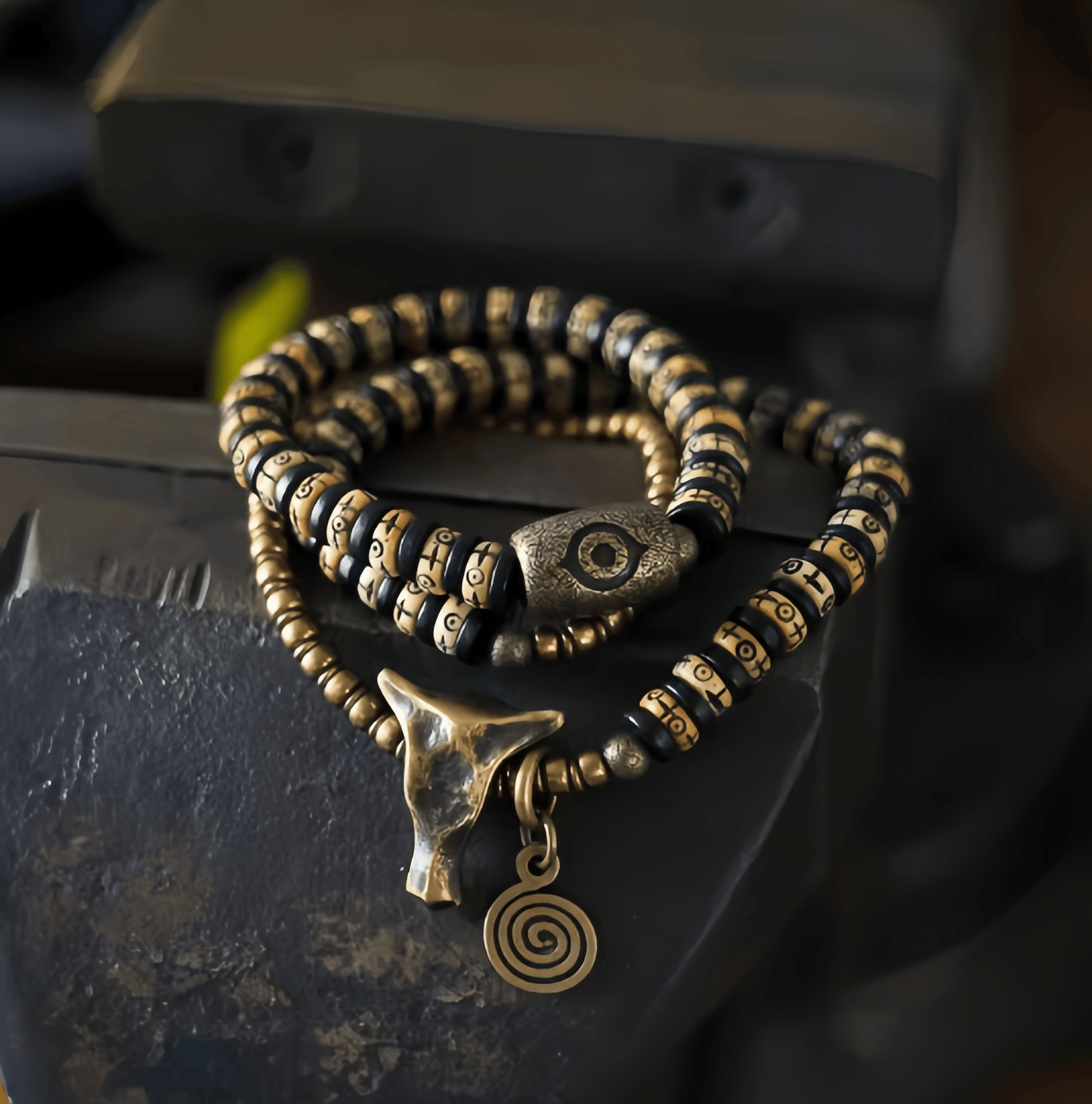 Energy Luxury Original Handmade Vintage Bone Bracelet