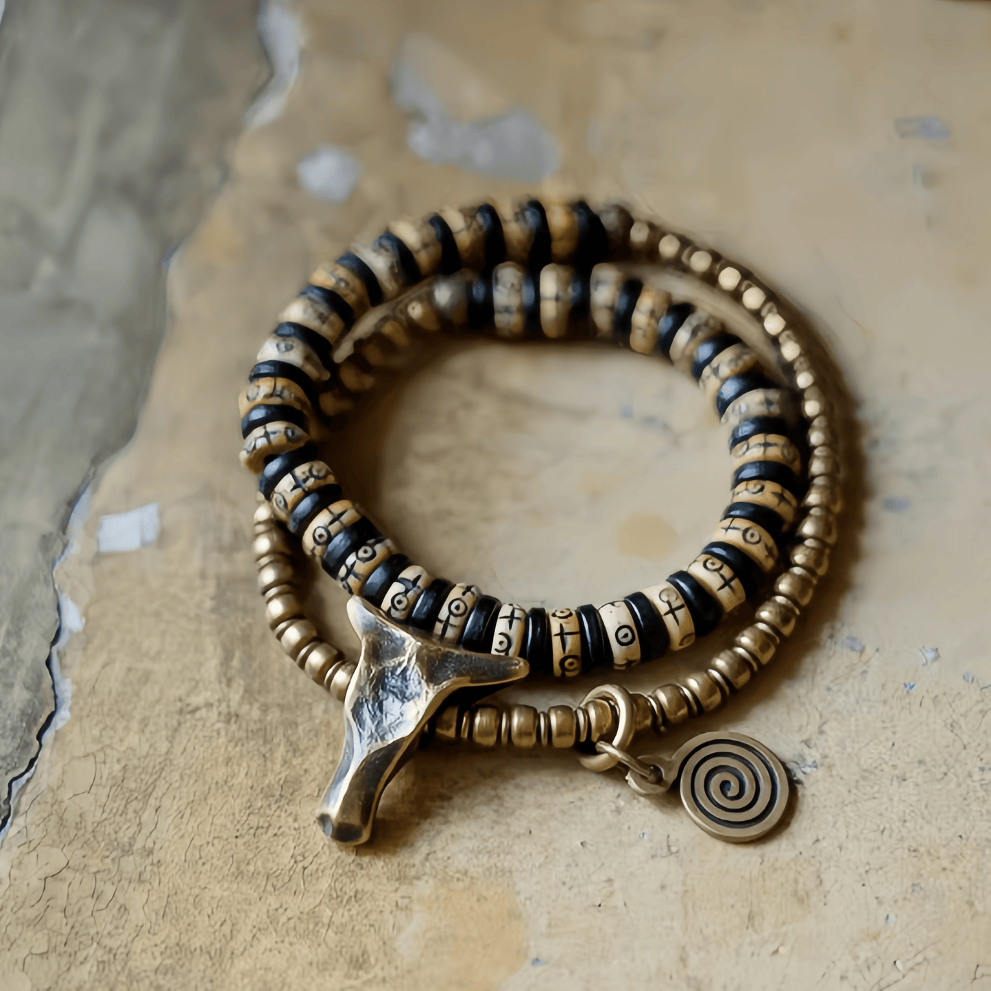 Energy Luxury Original Handmade Vintage Bone Bracelet
