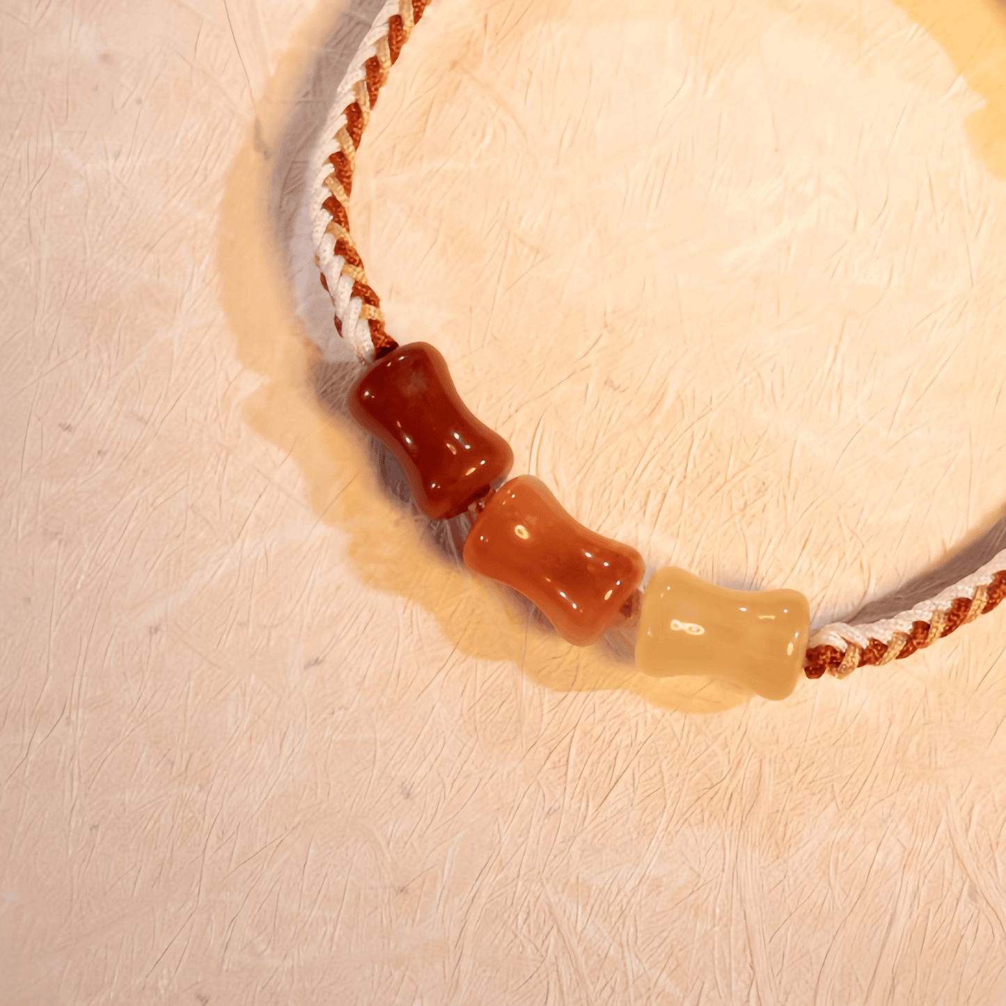 Energy Luxury Rising Fortune – Golden Jade Handwoven Bracelet