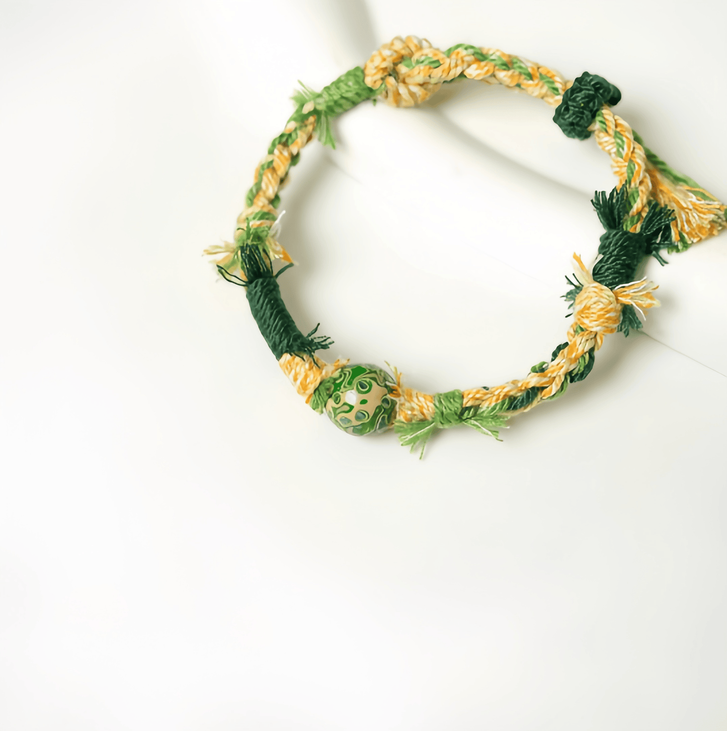 Energy Luxury Spring Dawn – Handcrafted Green Lacquer Bracelet