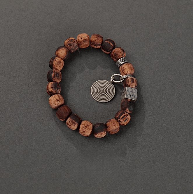 Natural Burmese Xiao-ye Aloeswood (Premium Agarwood) Earth Element Bracelet